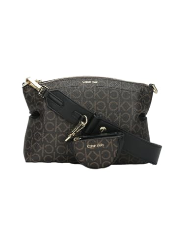 Calvin Klein Logo Brown Pu Sling Bag
