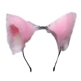 Wr Bandeau Oreilles d'animaux Poilus Réalistes pour Femmes, Kawaii Anime Cosplay Cerceau De Cheveux