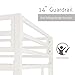 SHA CERLIN Loft Bunk Bed Twin Over Twin Size with Ladder and Guardrail,Heavy Duty Metal Slats Support No Box Spring Needed Small Space Saving Furniture for Bedroom Dorm,White