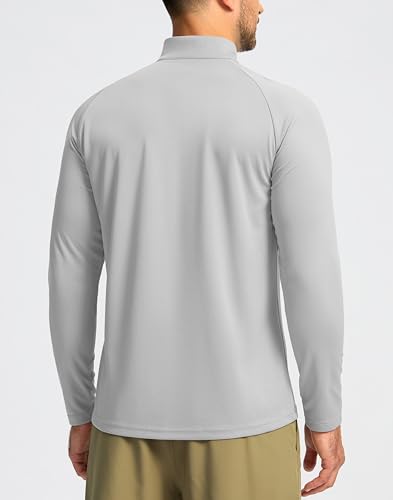 Image of G Gradual Men's Quarter Zip Pullover Running Athletic Shirts Long Sleeve