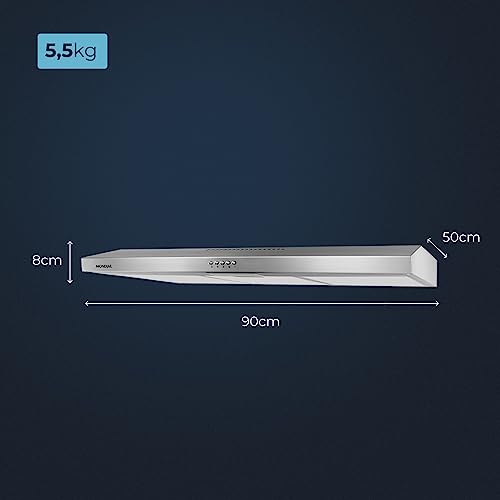 Depurador de Ar Mondial, Inox, 90cm, 110V, 165W - DP90-01 glide