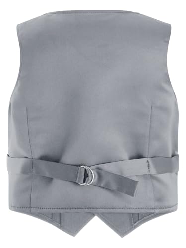 Kids Vest for Boys Formal Suit Vest V Neck Button Down Waistcoat Wedding Outfit2