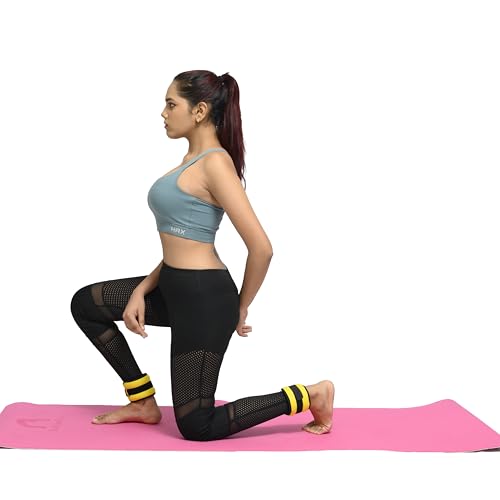 Image of Bodylastics Ankle & Wrist Weights Pair for Legs & Arms, Neoprene Adjustable Strap for Men & Women, Soft & Durable for Fitness, Walking, Jogging, Aerobics, Gym & Strength Training