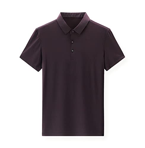 Polo homme gris en coton à manches courtes coupe regular M