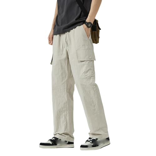Men's Summer Thin Outdoor Assault Straight American Wide Leg Workwear Casual Pants