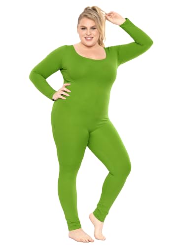 Image of STRETCH IS COMFORT Womens Plus Size Tank Unitard Athletic Rompers For Women