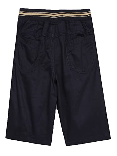 Image of ADBUCKS Boys Mid Rise Relaxed Easy Wash Chambray 3 /4th Cargos Trousers
