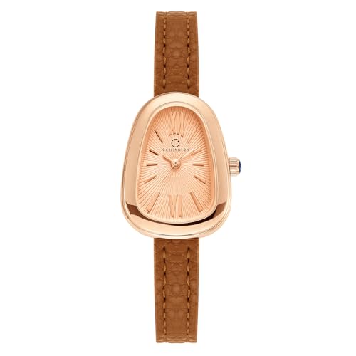 Image of Carlington Aura Series Analog Women Wrist Watches with Leather Belt Strap |Watches for Ladies | CT - 202
