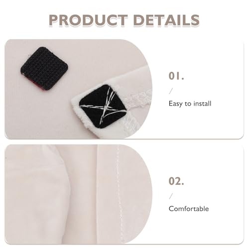 Fundas para reposabrazos de sofá de terciopelo elásticas pack de 2 piezas Toyvian lavables 6