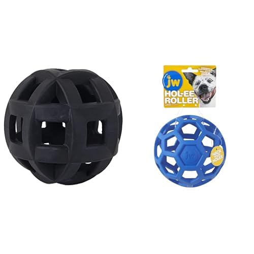 JW Pet HOL-ee Roller Dog Toy Bundle - Extreme 4 5 Medium Standard 5 5 Large Natural Rubber