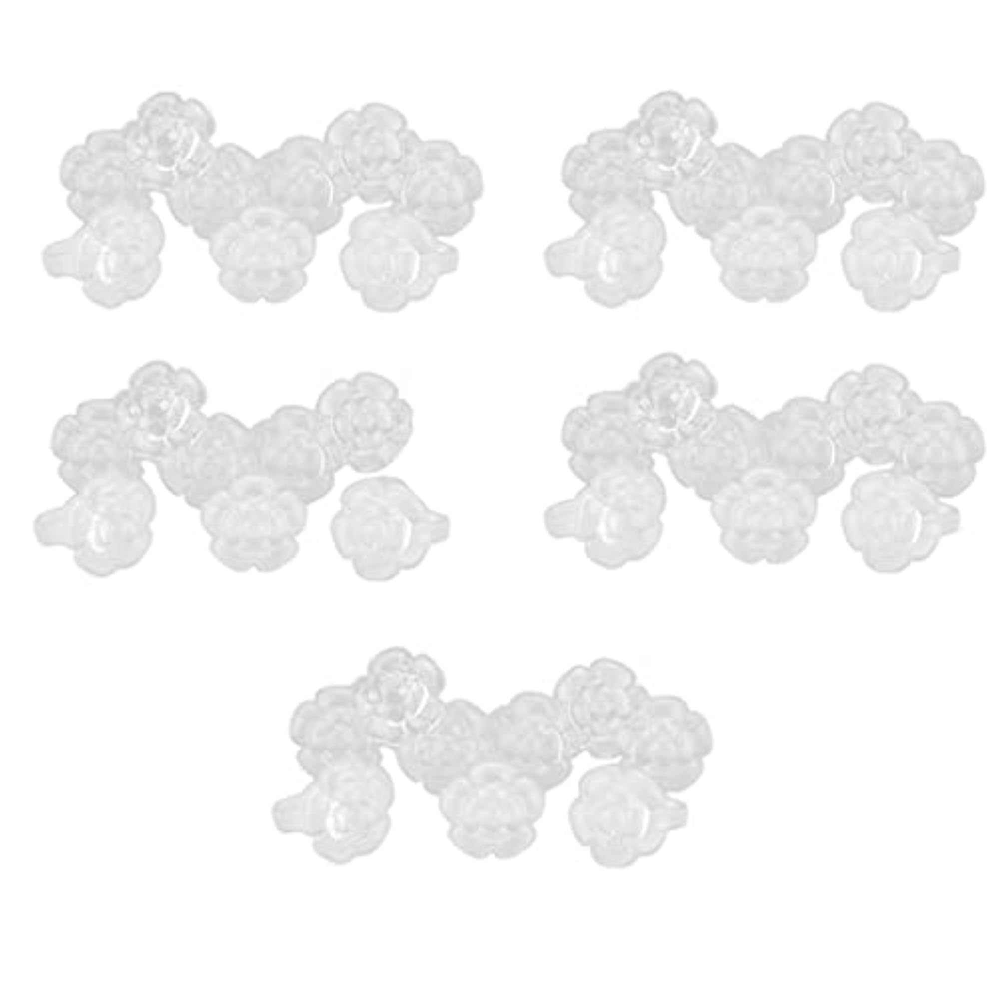 Clear Rose Display Ring for False Nail Art
