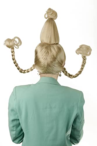 City Costume Wigs Cindy Wig, Christmas Blonde Wig With Red Bow #TOP2