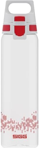 SIGG Total Clear ONE (0,75l) - Butelka na wodę, szczelna butelka na wodę bez BPA, nietłukąca sportowa kolba wykonana z tritanu