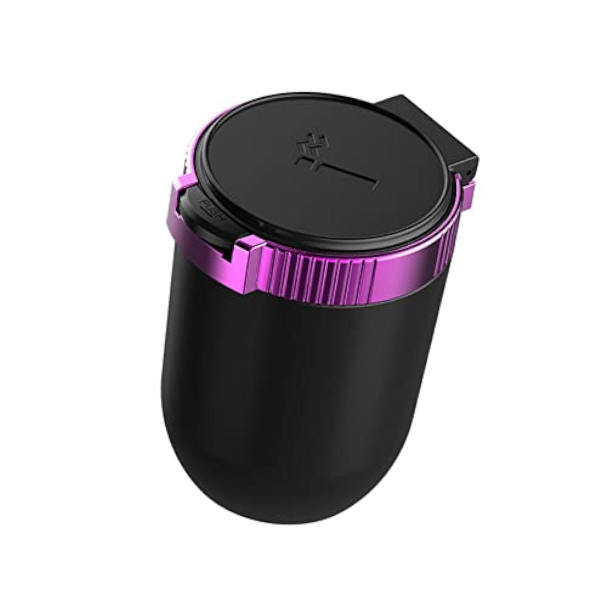 Portable Car Ashtray with Lid and Blue LED Light