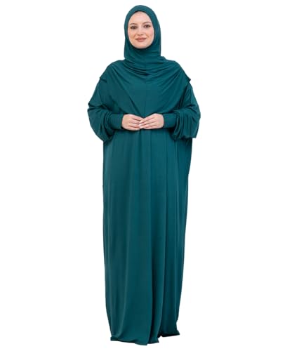 Prien Robe De Priere Pour Femme, Abaya Musulmane En Coton, Hijab Doux, Prière Vetement Islamique Turcs Elegants Pour L’aïd, Le Ramadan Islam, La Omra, Le Hajj...