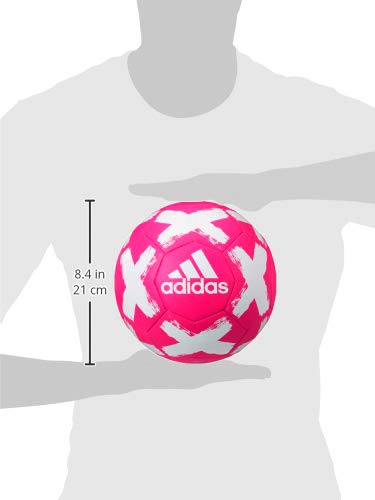 Adidas Starlancer V Club Soccer Ball Shock Pink/White 4 #TOP2