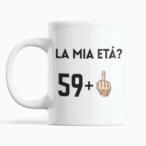 Gesar Tazza 60 Anni Uomo e Donna - Regalo Compleanno 60 Anni - Idea Regalo...
