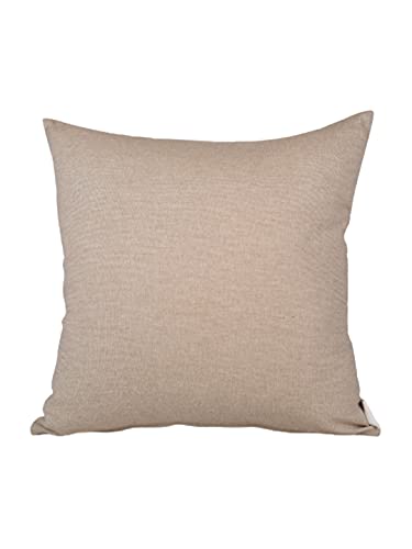 Image of Home- The Best is for You Decorative Designer Self Design Cotton 275 TC Cushion Covers Pack of 2 (Peach Ogee, 20x20 Inch) Ideal for Sofas, Chairs, Cars & Hotels