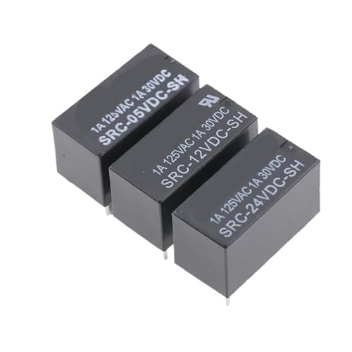 Relé SRC-12VDC-SH miniatura de 8 pines para proyectos de electrónica y reparación de circuitos