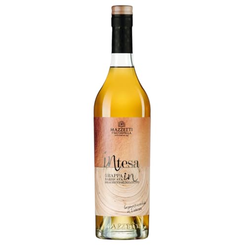 Mazzetti d'Altavilla Intesa Grappa di Brachetto e Dolcetto Invecchiata 43' 70Cl senza Astuccio - 700 ml