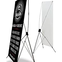 X Banner Stand Tripod Trade Show Display 48" X 78" Free Carry Bag Medum X-Banner