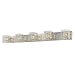 George Kovacs P5805-077, Jewel Box Glass Wall Vanity Lighting, 5 Light Halogen, Chrome