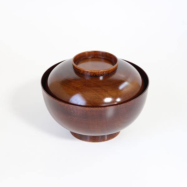 Amazon.co.jp: 雑煮椀 祝椀 雑煮椀 桜 すり漆 漆器 和食器 木製 蓋つき