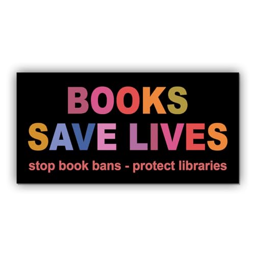 Magnet Books Save Lives Magnet Banned Book Human Rights Protect