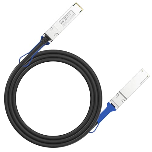 ipolex 100G QSFP28 DAC Cable - 100GBASE-CR4 Passive Copper Twinax Cable, 2M (6.5ft) | Compatible with Cisco QSFP-100G-CU2M, Ubiquiti, Supermicro, Netgear, and More