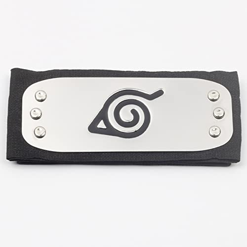 Buy RVM Toys Metal Naruto Leaf Logo Metal Headband for Men and Boys (Black, Silver) Online at
