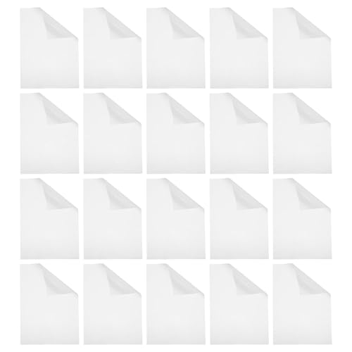 Adhesivo termofusible de doble adhesión rápida POPETPOP, 20 láminas de TPU blanco para manualidades