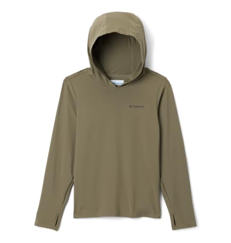 Columbia Youth Unisex Chill River Hoodie, Stone Green, Small