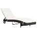 Produktbild Festnight Sonnenliege Poly-Rattan | Gartenliege mit 2 Rollen | Relaxliege Stahlrahmen 199 x 60 x 37 cm | für Garten, Terrasse und Balkon | Rückenlehne Verstellbar