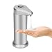 Produktbild AMhomely Infrarot Seifenspender automatischer seifenspender Sensor/Guter automatischer schäumender Handwäscher berührungsloser Seifenspender Schaumwaschen schäumende weiße Farbe NEU (Silber)