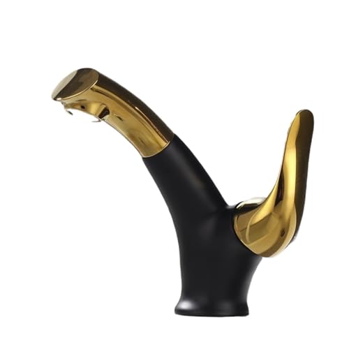Grifo de latón negro elegante con monomando cromado extraíble para lavabo 4