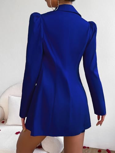 Women's 2023 Fall Outfits Spring/Fall Double Breasted Blazer & Skirt Business Casual3