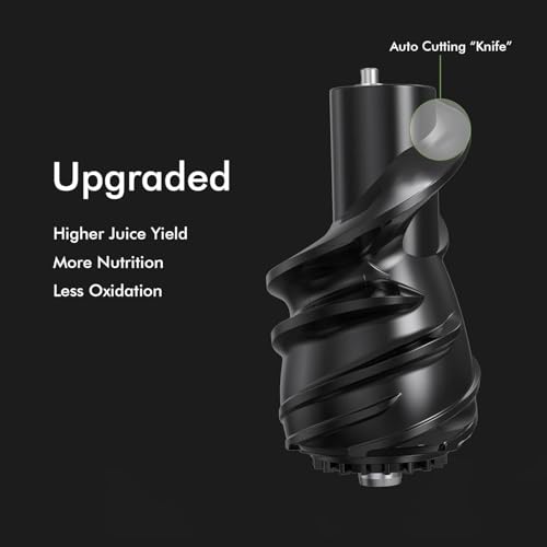 Image of SiFENE Cold Press Juicer Machines, Big Mouth 83mm Opening Whole Slow Masticating Juicer, High Yield, Non-BPA (Gray)