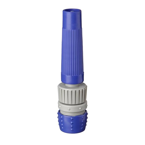 Tatay Boquilla Conectador Top Line para Manguera de 1, 2 pulgadas (12, 5 mm), 5, 8 pulgadas (15 mm), Conector Universal, 2 Posiciones, Protección Solar, Fácil Instalación, Azul
