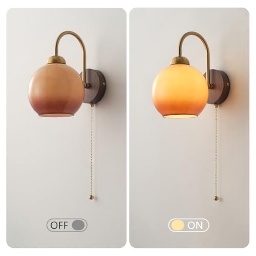 Luces de tocador de dormitorio con interruptor de cadena para un control cómodo y directo 6