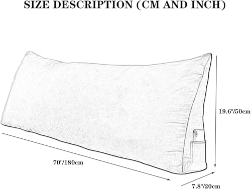 Coussin tête de lit triangle pour canapé et lecture confortable - 7