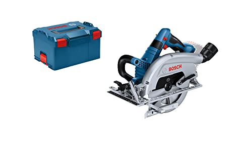 Bosch Professional BITURBO sega circolare a batteria GKS 18V-70 L (sega ad avvolgitore laterale con lama su lato sinistro profondità di taglio da 70 mm, potenza di 1.800 W, incl. 1 lama, in L-BOXX)