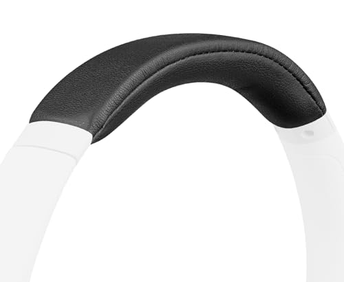 Image of SOULWIT Protein Leather Headband Cover for Sony WH-CH710N /WHCH710N /WHCH710 /CH710 (Do Not Fit WH-CH700N /WH-CH720N) Headphones, Replacement Headstrap Pad Repair Part - Black