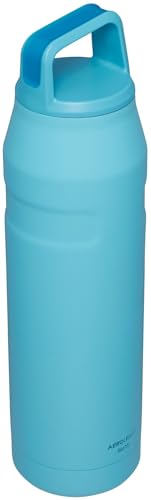 Image of Stanley IceFlow Cap and Carry Water Bottle | Wide Mouth Twist Lid | Lightweight & Leakproof for Travel & Sports | Insulated Stainless Steel | BPA-Free