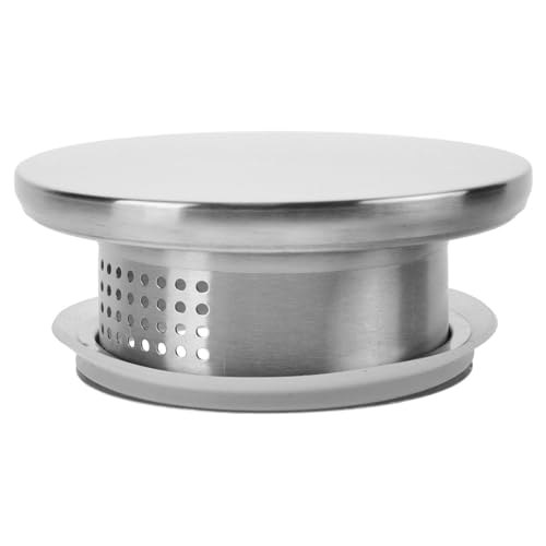 SOLUSTRE Stainless Steel Glass Water Pitcher Lids AntiDust SplashResistant Stoppers Covers with Drain for Beverage Carafe Pouring