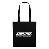 Spreadshirt Star Trek The Next Generation Logo Stoffbeutel, One size, Schwarz
