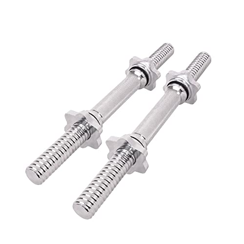 FFitness Coppia Manubri Corti da 35 cm N° 2 Dumbbell Bilancieri Dritti con Chiusure a Vite Farfalla...