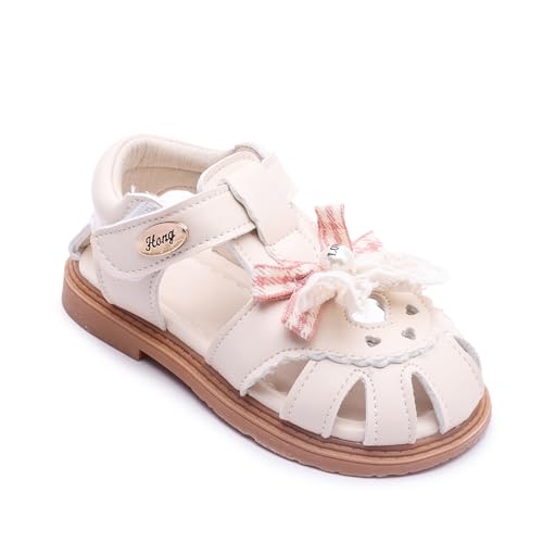 Image of Komfyea Girl Summer Cute Wrap Toe Toddler Soft Flower Flat Beach Sandal Shoes