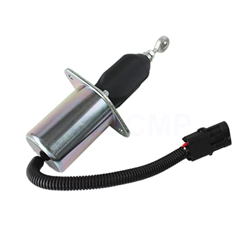 3935649 Sa-4764-12 Diesel Engine Fuel Shutoff Solenoid Dc 12V - Sinocmp Pin Plugs Solenoid For Dodge Engine 5.9L Cummins 6Ct, 3 Month Warranty #TOP1