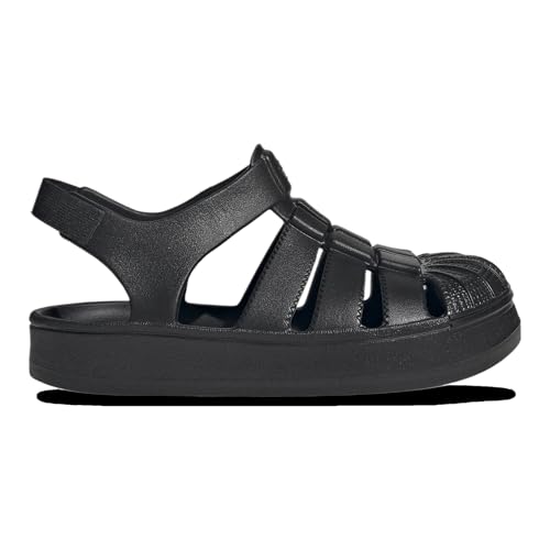 Adidas Originals Superstar Sandal - Boys' Preschool (JS2844, Black/Black/Black)