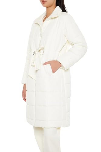 Forever 21 Women's Quilted Longline Puffer Jacket4